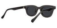 Dehateh - Round Grey Sunglasses | Vooglam Side View