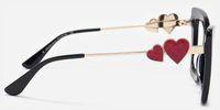 Lacretia - Butterfly Black Eyeglasses | Vooglam Side View