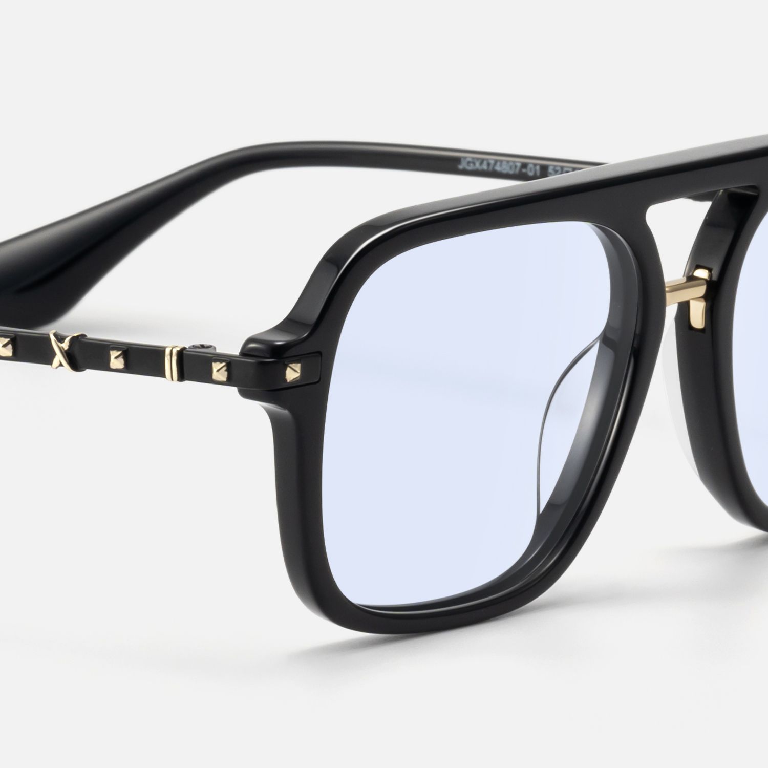 Marfa - Light Tint Aviator Black Sunglasses | Vooglam Design Details