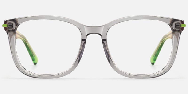 Holo - Square Silver Eyeglasses
