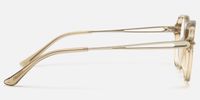 Odyssey - Square Brown Eyeglasses | Vooglam Side View