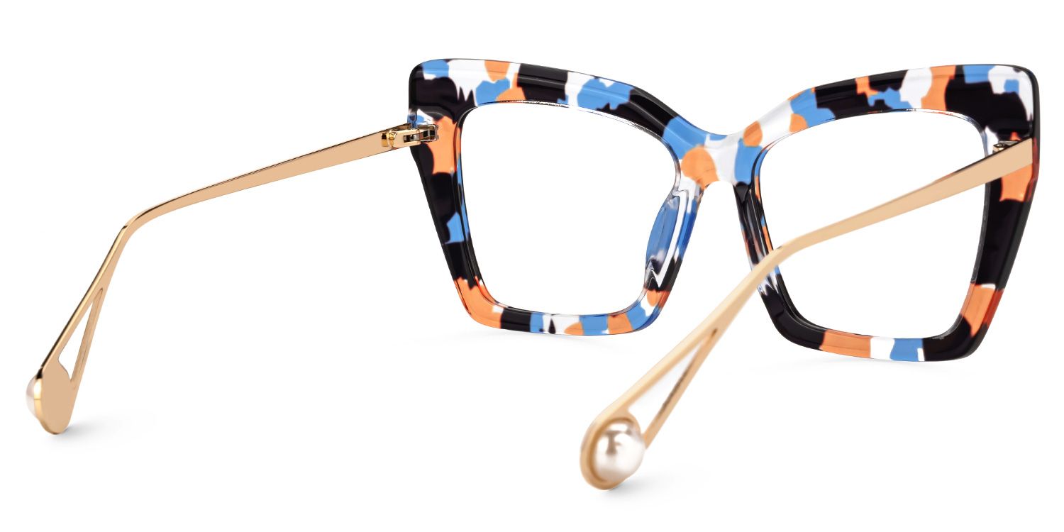 Felicitas - Butterfly Tortoise Eyeglasses | Vooglam Side View