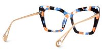 Felicitas - Butterfly Tortoise Eyeglasses | Vooglam Side View