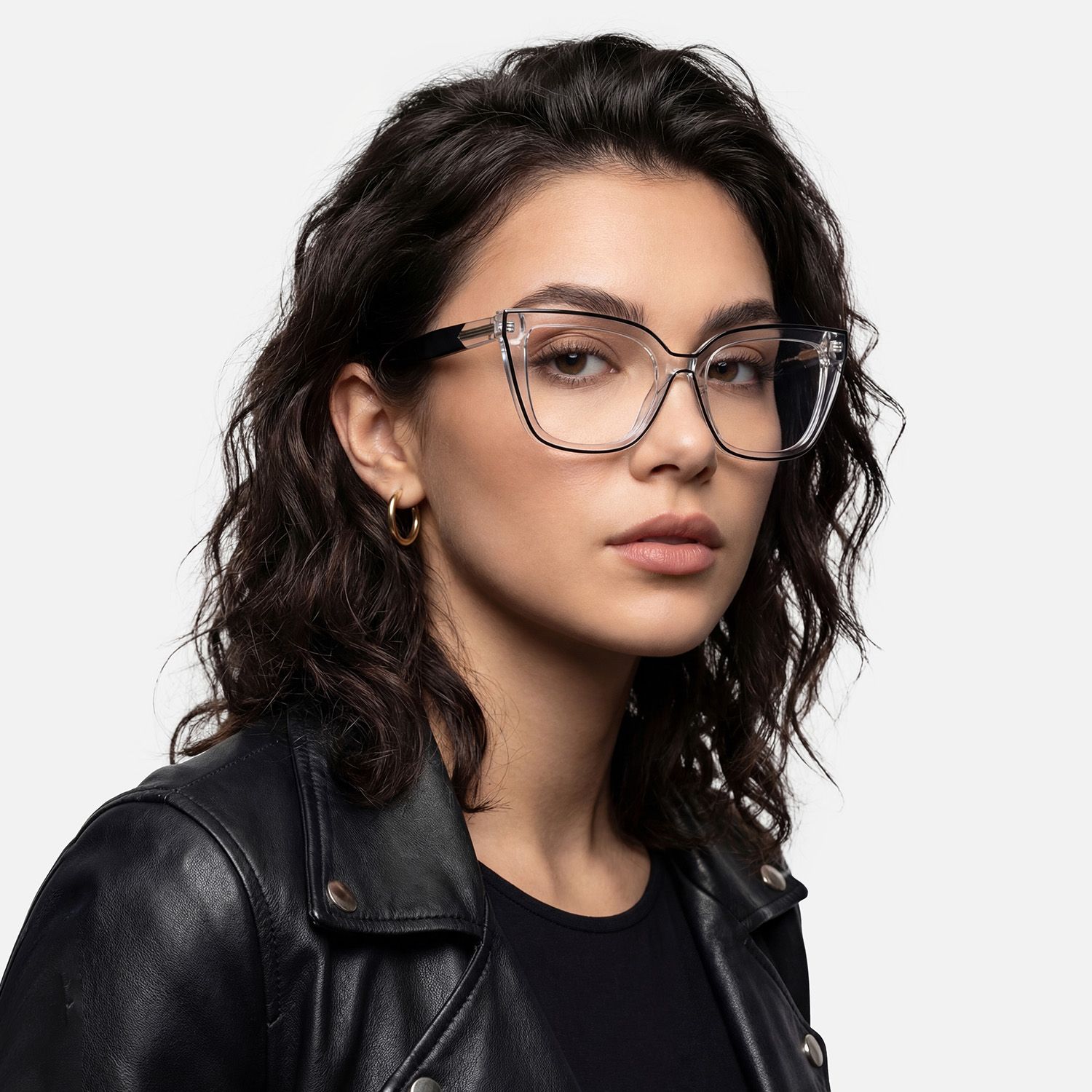 Explore the design story of Jessye - Transparent TR90 Butterfly Glasses | Vooglam