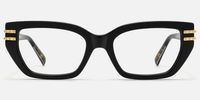 Nomad - Cat eye Black Eyeglasses | Vooglam Angle View