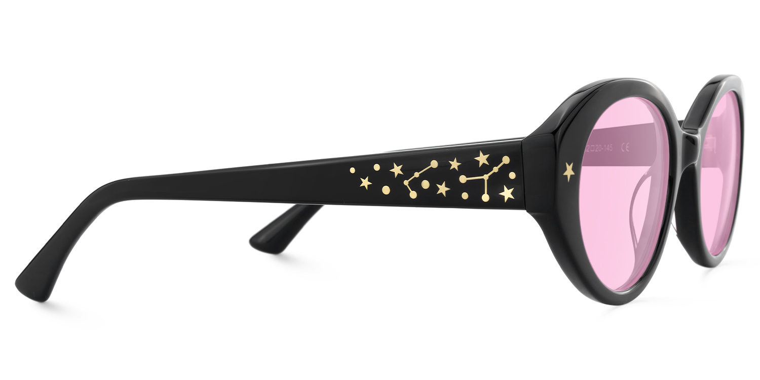 Starlust - Oval Black Sunglasses - 4