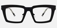 Arnal - Rectangle Black Eyeglasses | Vooglam Angle View