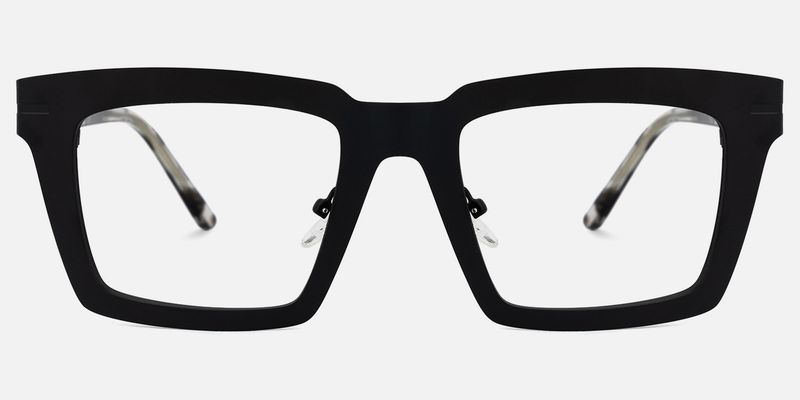 Arnal - Rectangle Black Eyeglasses