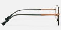 Luxe - Round Blue Eyeglasses | Vooglam Side View