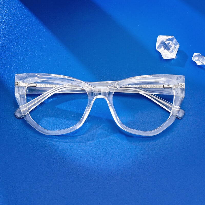 Dembe - Geometric Crystal Eyeglasses | Vooglam