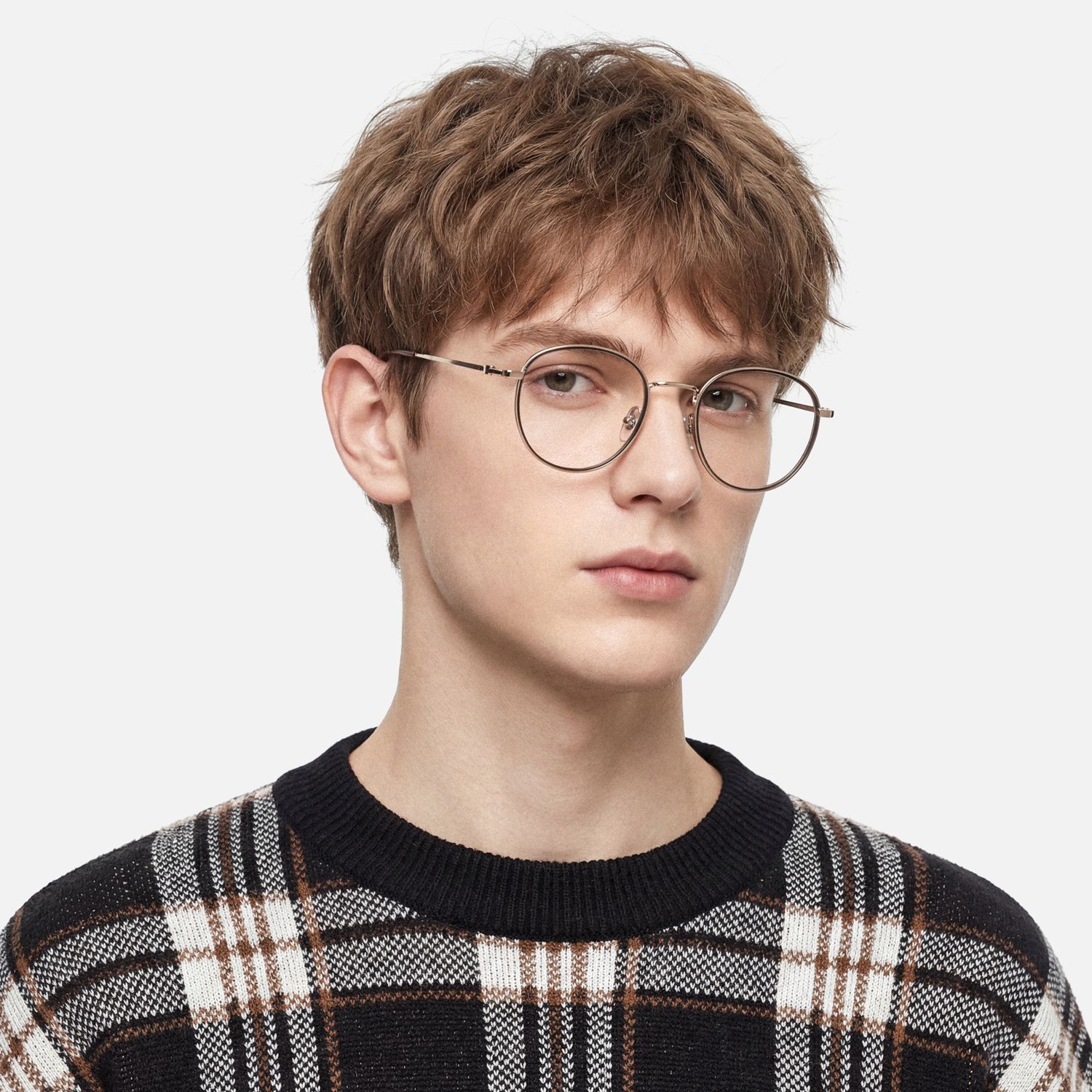 Explore the design story of Harlow - Oval Gray Eyeglasses | Vooglam