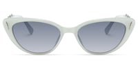 As If - Cat Eye Silver Sunglasses - 2