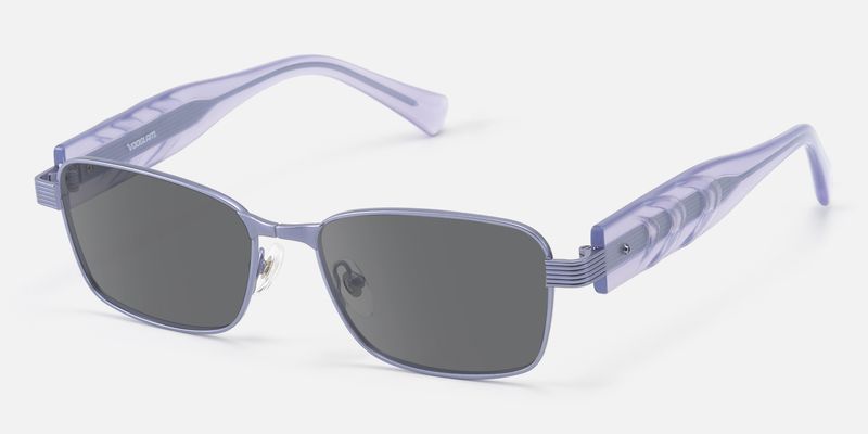 Toyo - Matte Purple Pearlescent Sunglasses | Vooglam