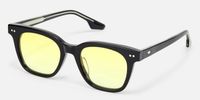 Aubrey - Square Black Sunglasses | Vooglam Front View