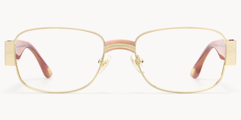 Nyame - Rectangle Gold Eyeglasses