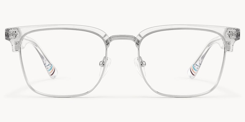 Preppy - Rectangle Transparent Eyeglasses