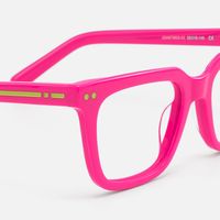Remix - Chic Rectangle Pink Eyeglasses | Vooglam Design Details