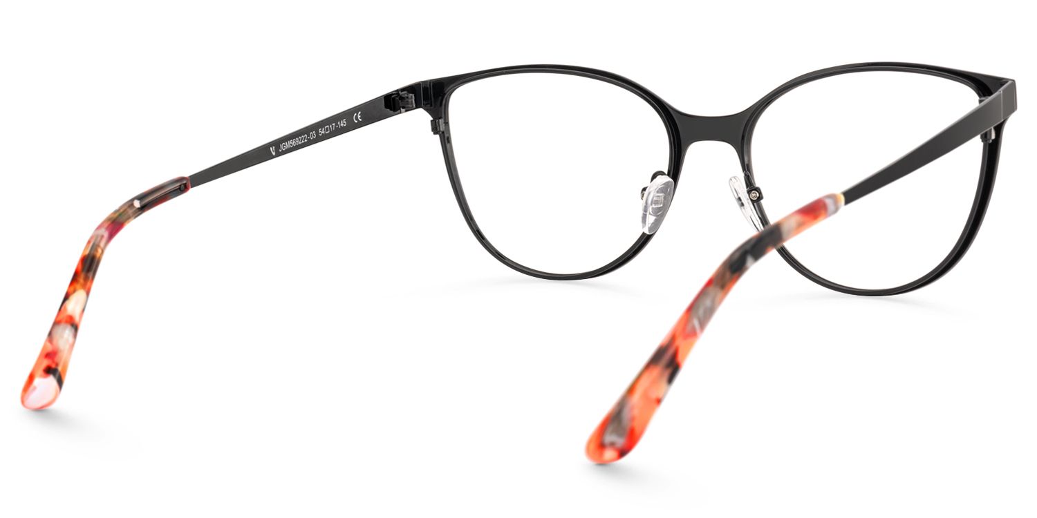 Maina - Round Red Eyeglasses product detail 3