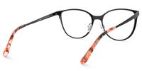 Maina - Round Red Eyeglasses | Vooglam Side View