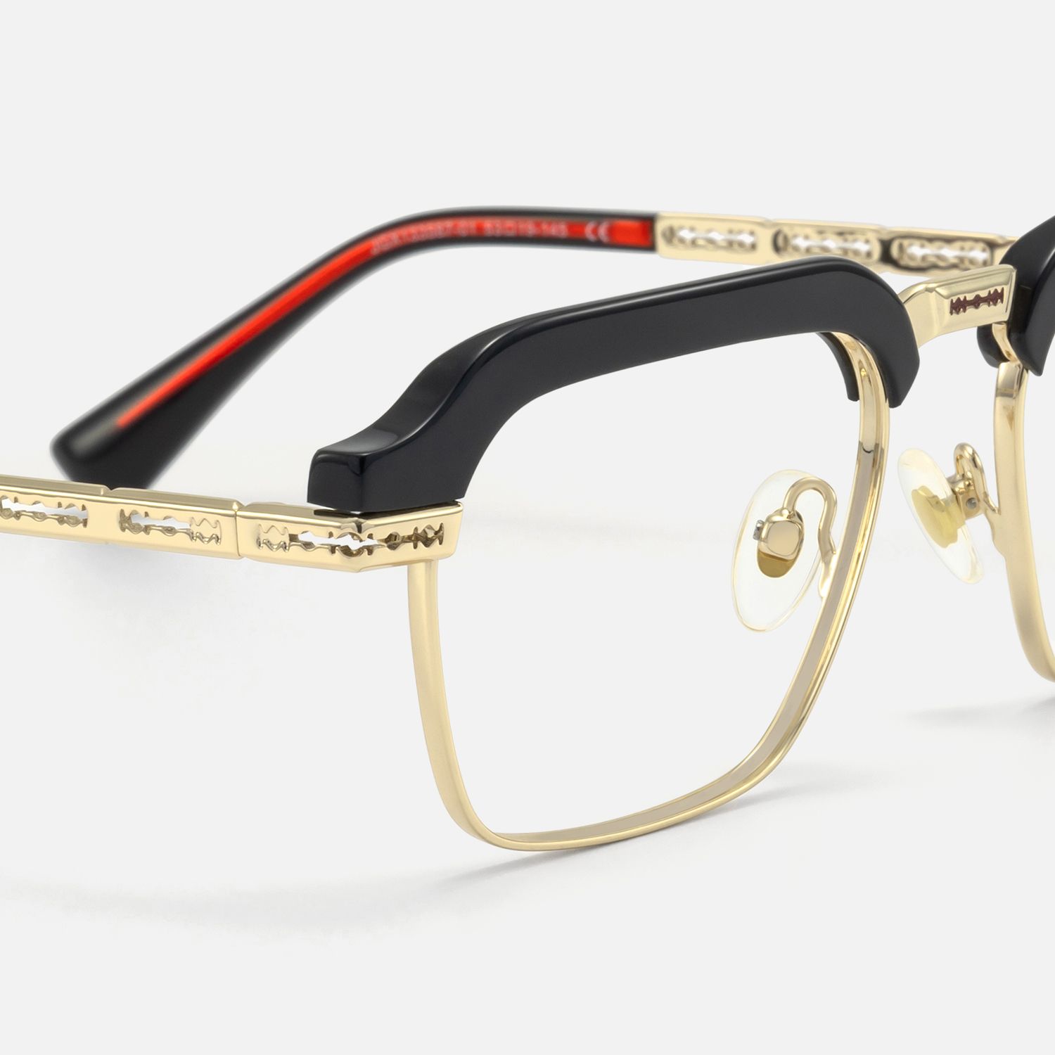 Archive - Black & Gold Razor Blade Glasses | Vooglam Design Details