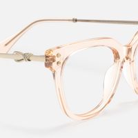 Wander - Cat eye Champagne Eyeglasses | Vooglam Design Details