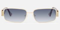 Alexandra - Rectangle Floral Sunglasses | Vooglam Angle View