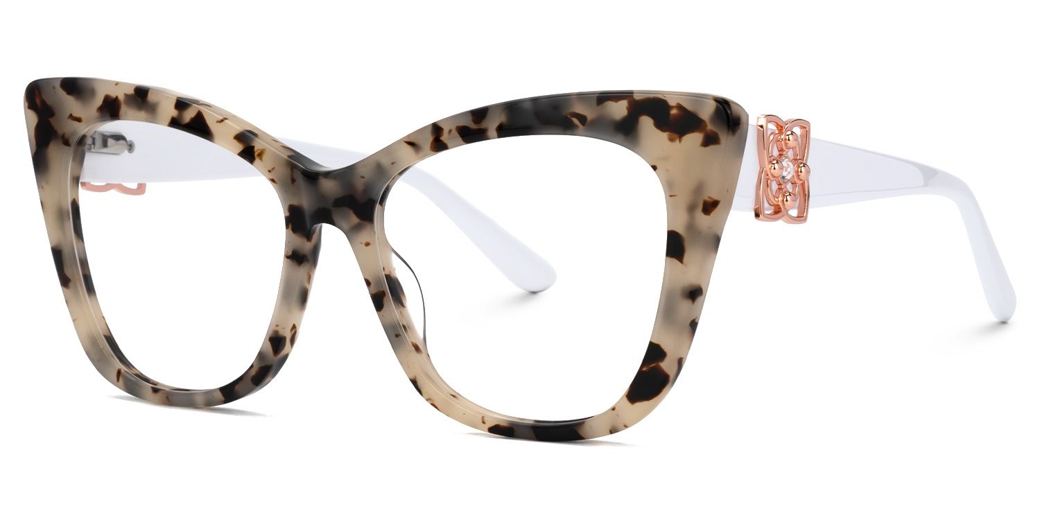 Haiku - Cat Eye Tortoise Eyeglasses | Vooglam Front View