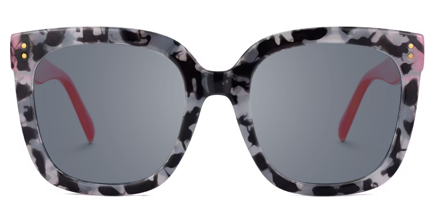 Ellema - Square Tortoise Sunglasses | Vooglam Angle View