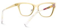 Tamah - Cat Eye Pattern Eyeglasses | Vooglam Side View