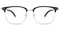 Chord - Rectangle Black Eyeglasses - 1