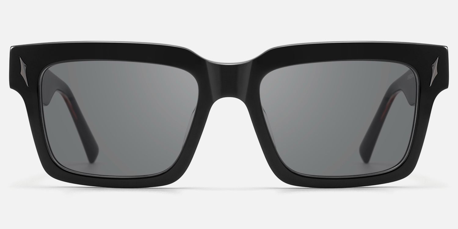 Razor - Rectangle Black Sunglasses product detail 2