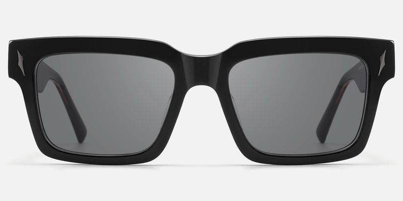 Razor - Rectangle Black Sunglasses