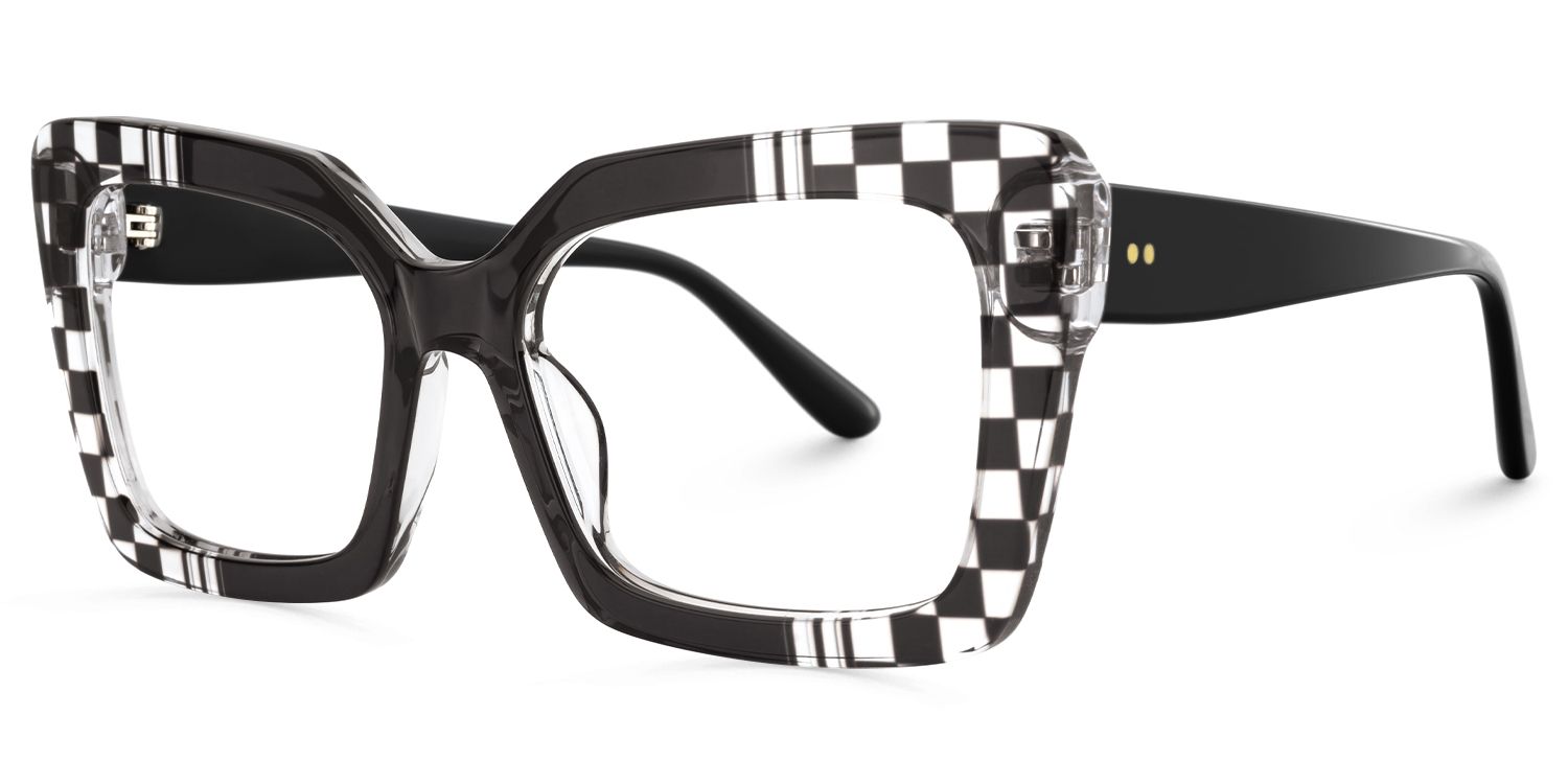 Moshay - Butterfly Black Eyeglasses | Vooglam Front View