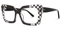 Moshay - Butterfly Black Eyeglasses | Vooglam Front View