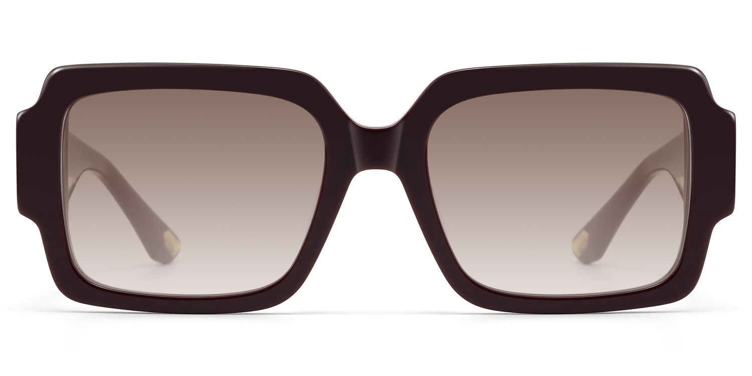 Axis - Burgundy Gradient Tint Sunglasses | Vooglam Product Details 1