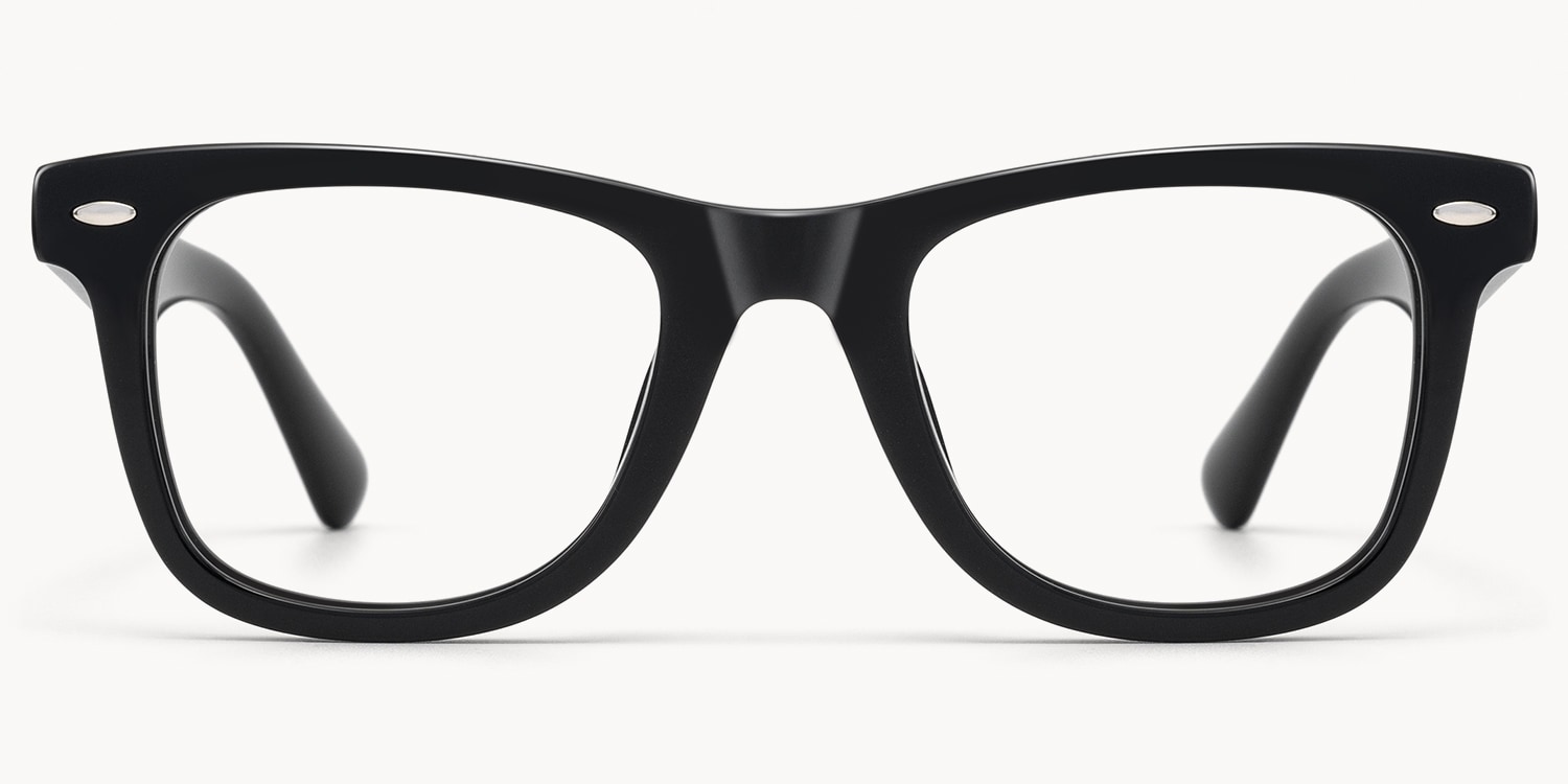 Nadia - Rectangle Black Eyeglasses - 1