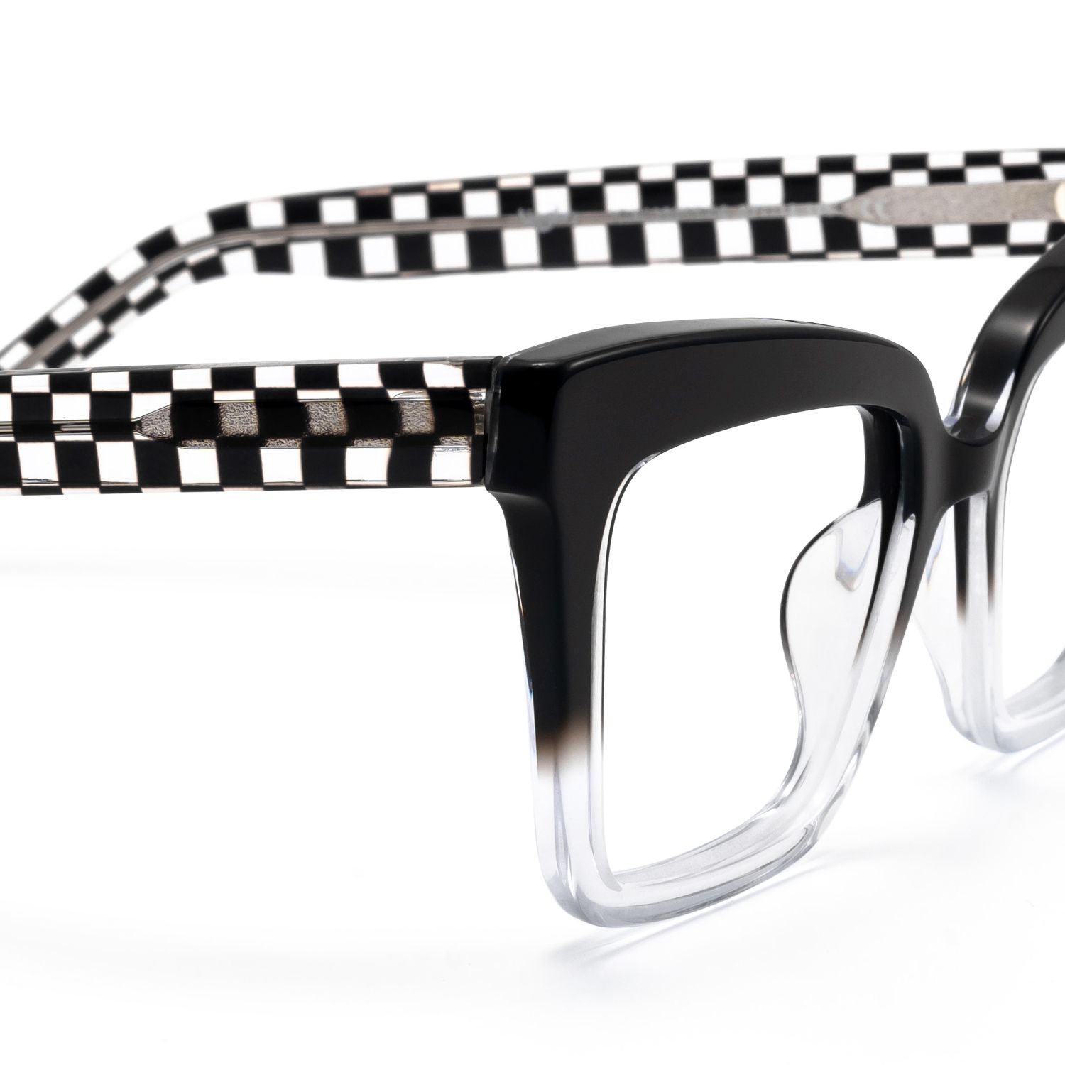 Galarza - Rectangle Black Eyeglasses | Vooglam Design Details