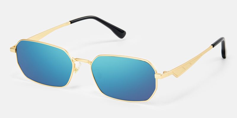 Aether - Geometric Gold Sunglasses | Vooglam