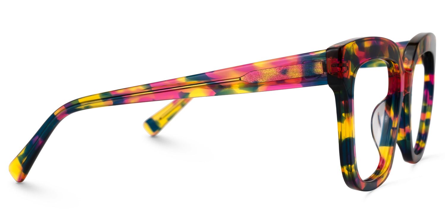 Daruka - Square Floral Eyeglasses | Vooglam 4