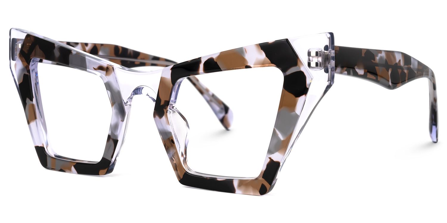 Deance - Cat Eye Tortoise Eyeglasses by Vooglam - Front View