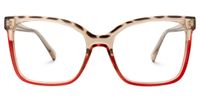 Darrion - Rectangle Tortoise/Red Eyeglasses - 1