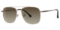 Galileo - Aviator Gold Prescription Sunglasses | Vooglam Front View