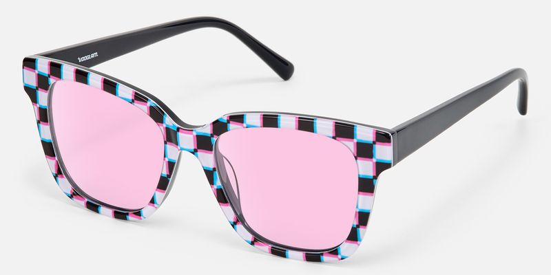 Laisha - Square Pattern Sunglasses