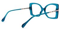 Elwilda - Butterfly Blue Eyeglasses | Vooglam Side View
