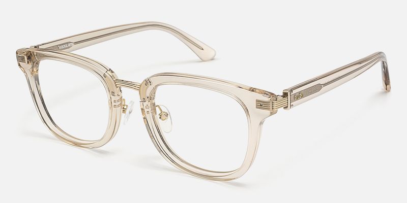 Silenzio - Square Champagne Eyeglasses
