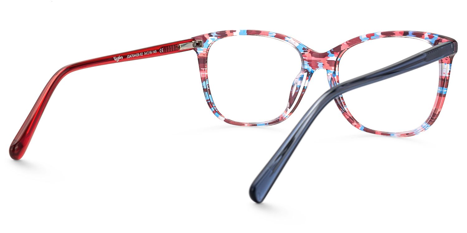 ECO Nalanie - Rectangle Pattern Eyeglasses | Vooglam Side View
