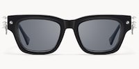 Stud - Rectangle Black Sunglasses - 1