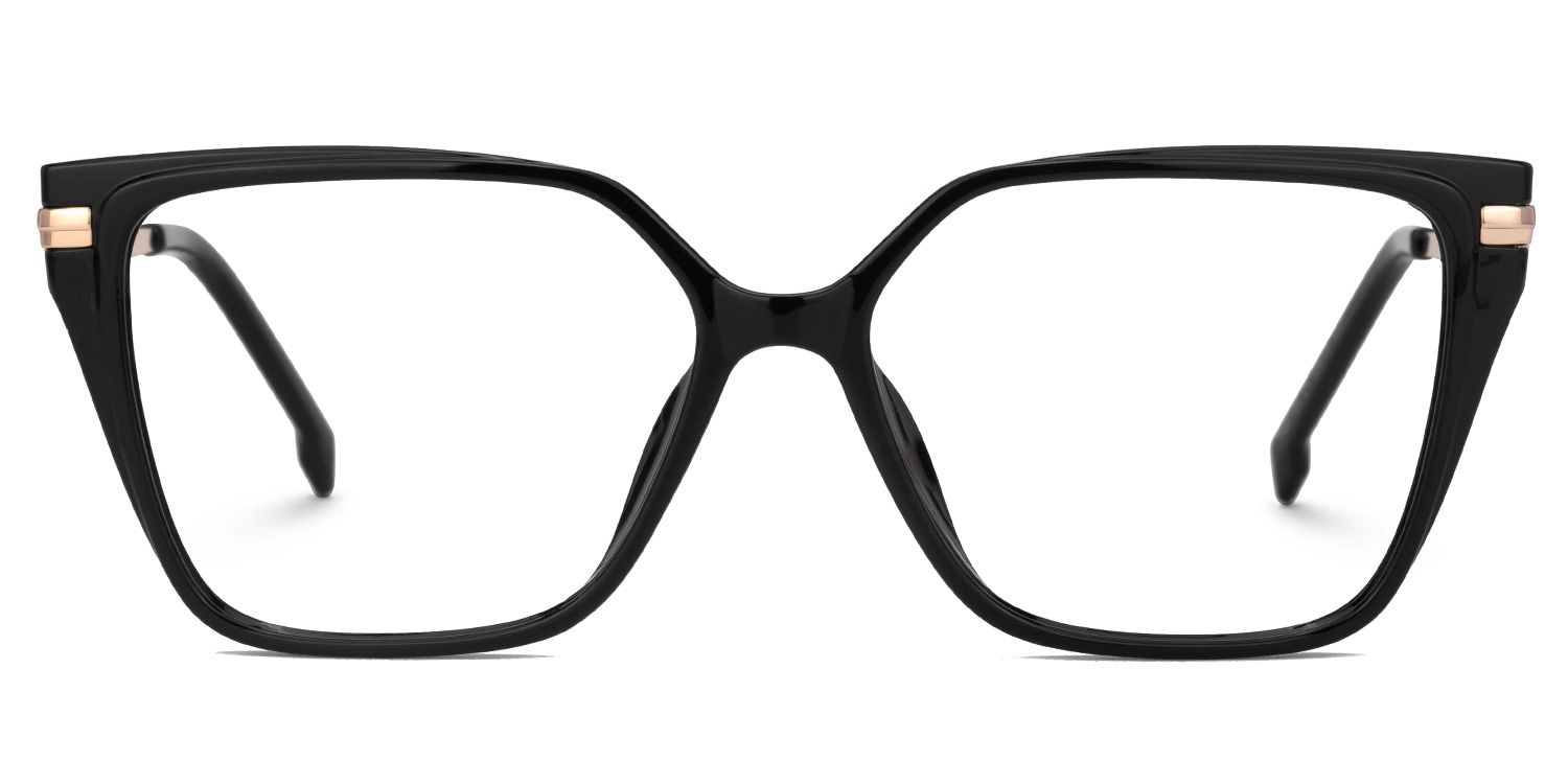 Efharis - Cat Eye Black Eyeglasses | Vooglam Angle View