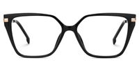 Efharis - Cat Eye Black Eyeglasses | Vooglam Angle View