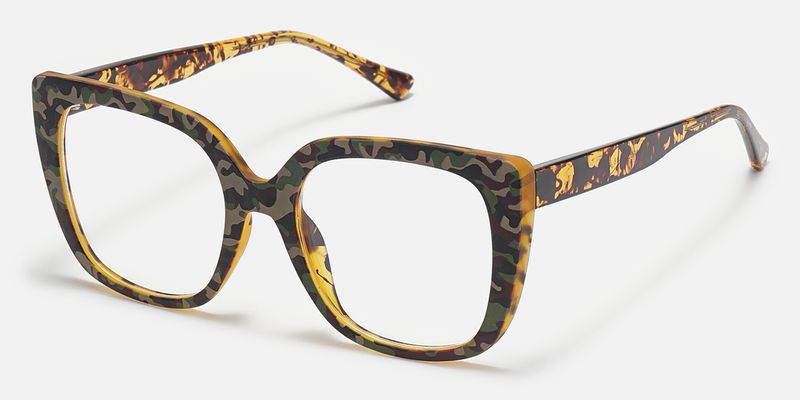 Sargent - Bold Square Camo Statement Glasses